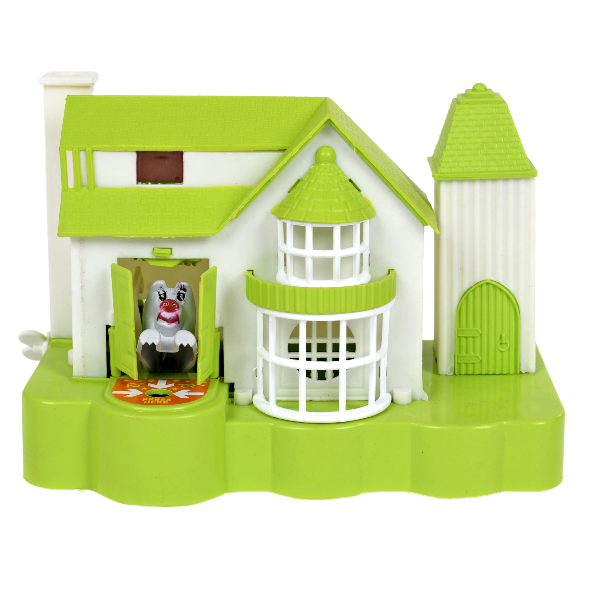 Green Puppy House Coins Bank